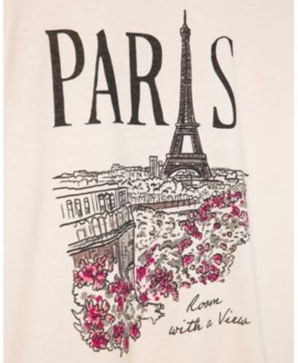 Junk Food Clothing Women's Paris Room with a View Original Tee
