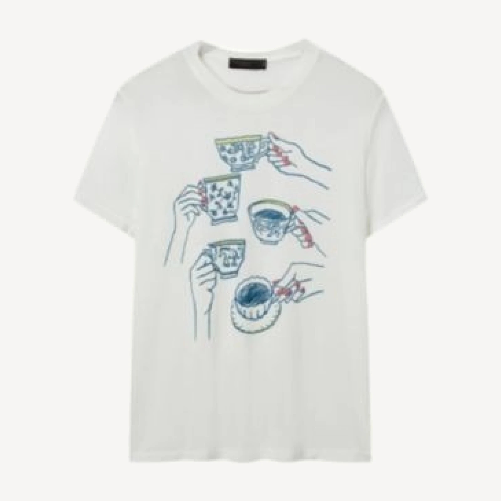 Junk Food Clothing Women's Tea Party Vintage Tissue Tee