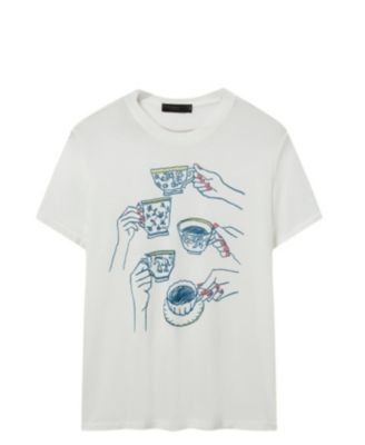 Junk Food Clothing Women's Tea Party Vintage Tissue Tee