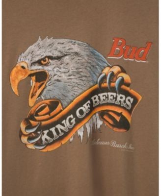 Junk Food Clothing Unisex Budweiser King of Beers Eagle Vintage Tee