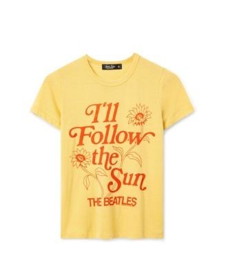 Junk Food Clothing Women's The Beatles I'll Follow the Sun Original Tee