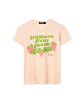 Junk Food Clothing Women's The Beatles Strawberry Fields Forever Original Tee