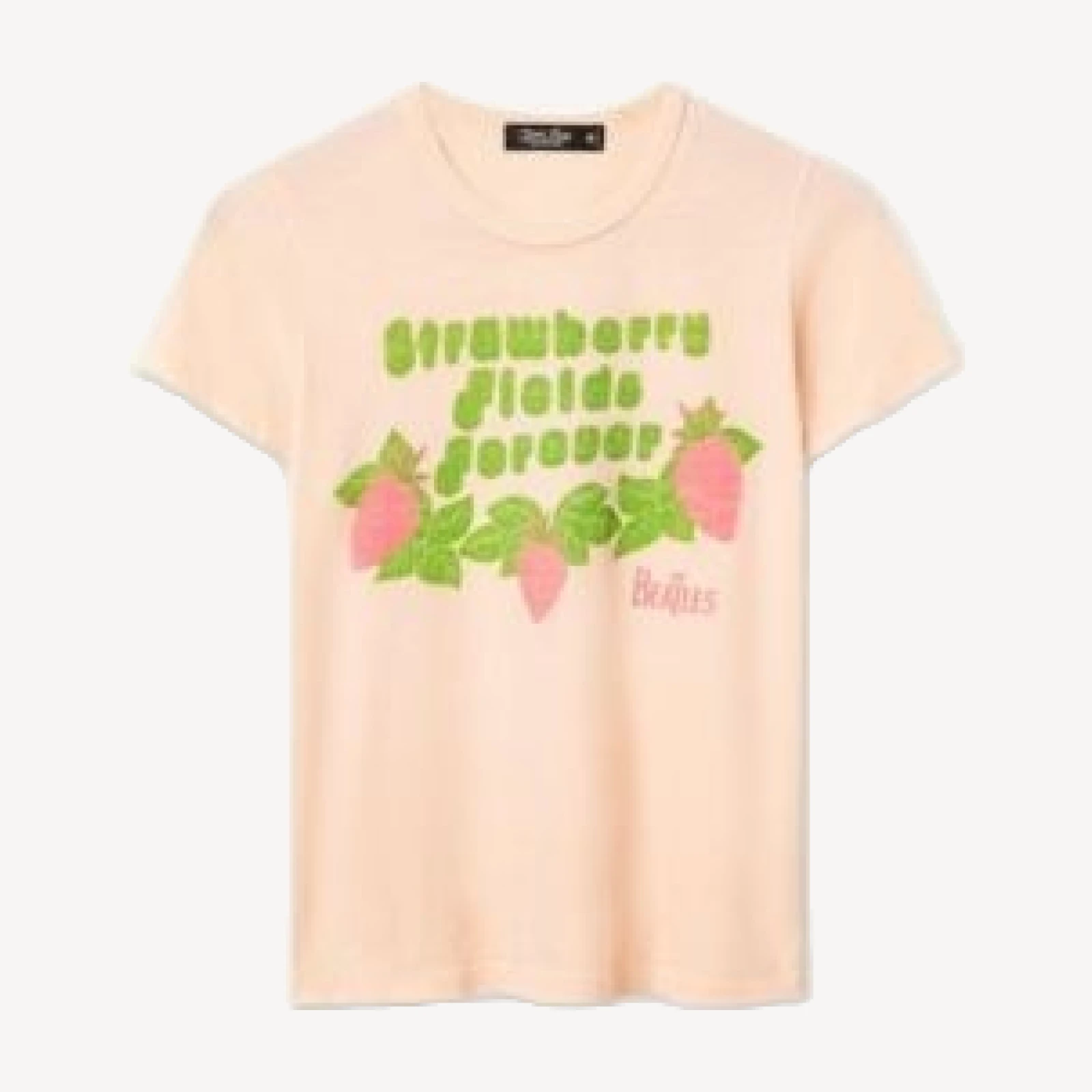 Junk Food Clothing Women's The Beatles Strawberry Fields Forever Original Tee