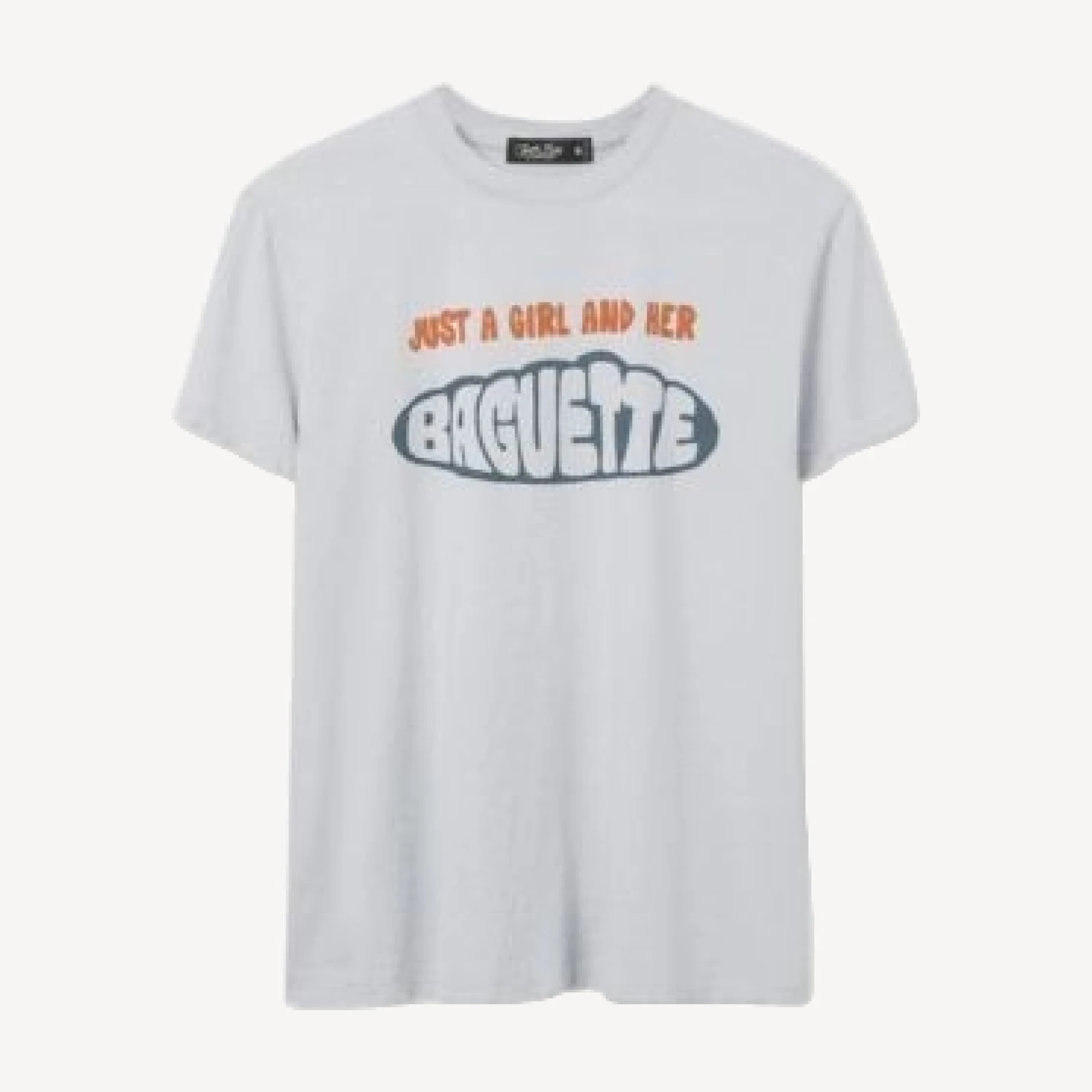 Junk Food Clothing Women's Just a Girl and Her Baguette Vintage Tee