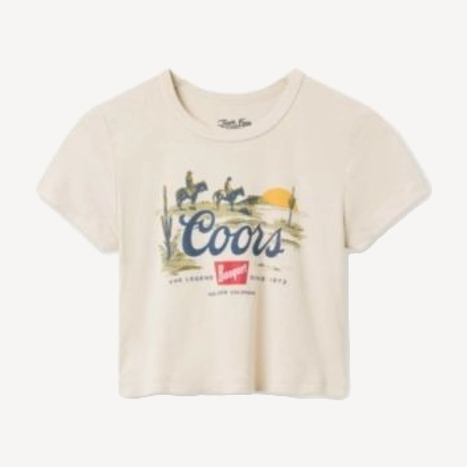 Junk Food Clothing Women's Coors Golden Beer Baby Tee