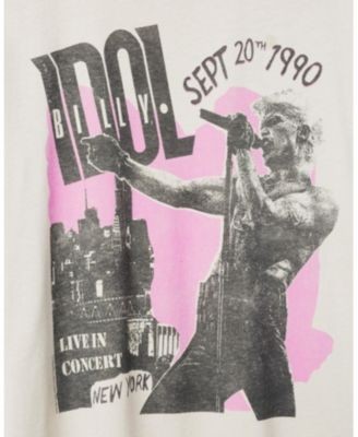 Junk Food Clothing Unisex Billy Idol 1990 Vintage Tee