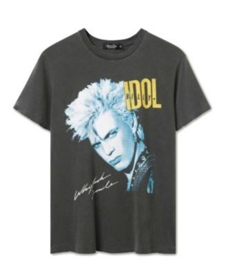 Junk Food Clothing Unisex Billy Idol 1987 North American Tour Vintage Tee