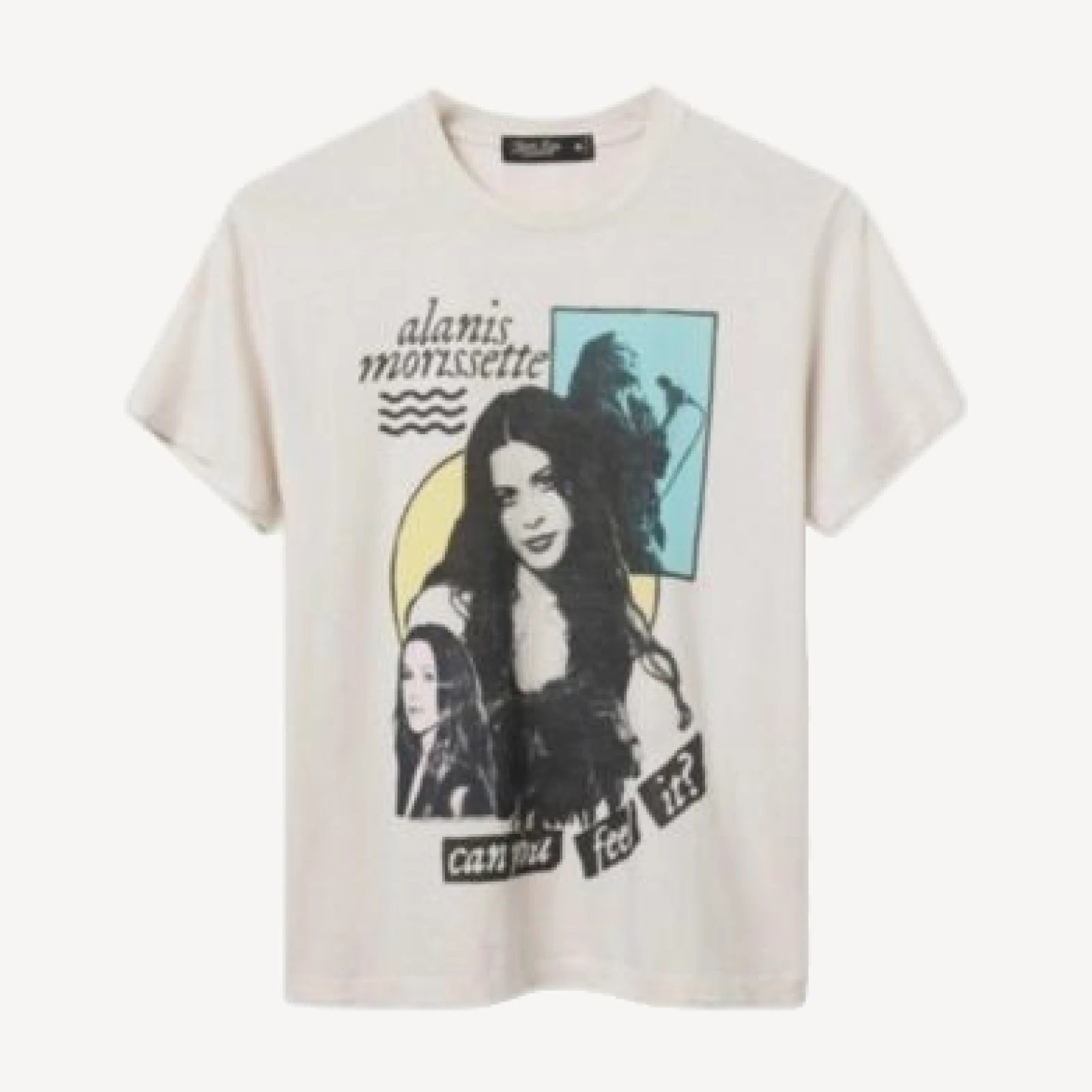 Junk Food Clothing Women's Alanis Morisette Can You Feel It Vintage Tee