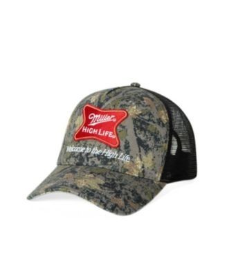 Junk Food Clothing Miller High Life Camo Trucker Hat