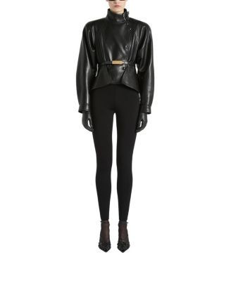 Balmain High-Waisted Milano Jersey Trousers