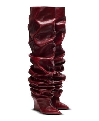 Balmain Women's Wedge Thigh-High Boots