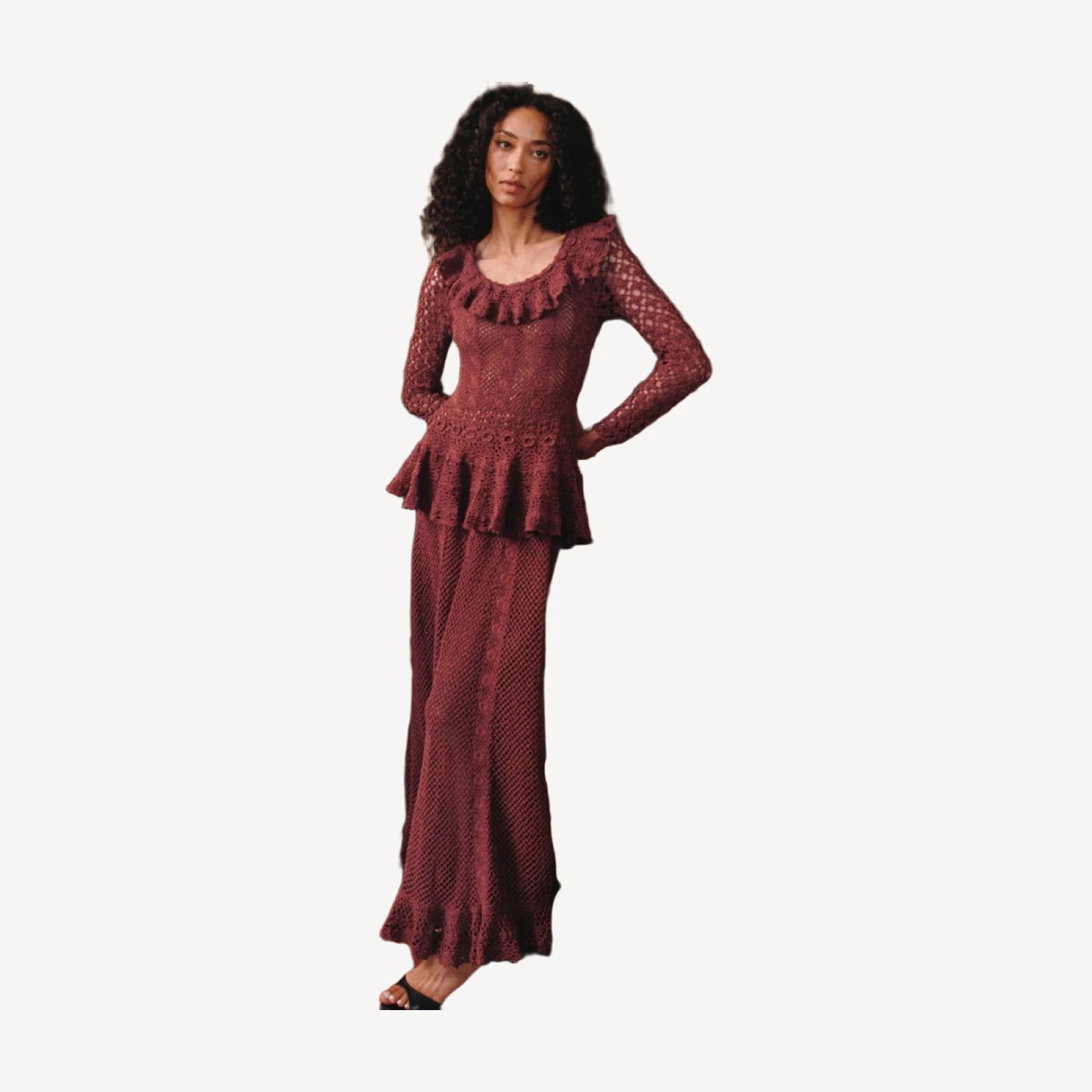 NORÈNE DRESS -- VIEUX ROSE
