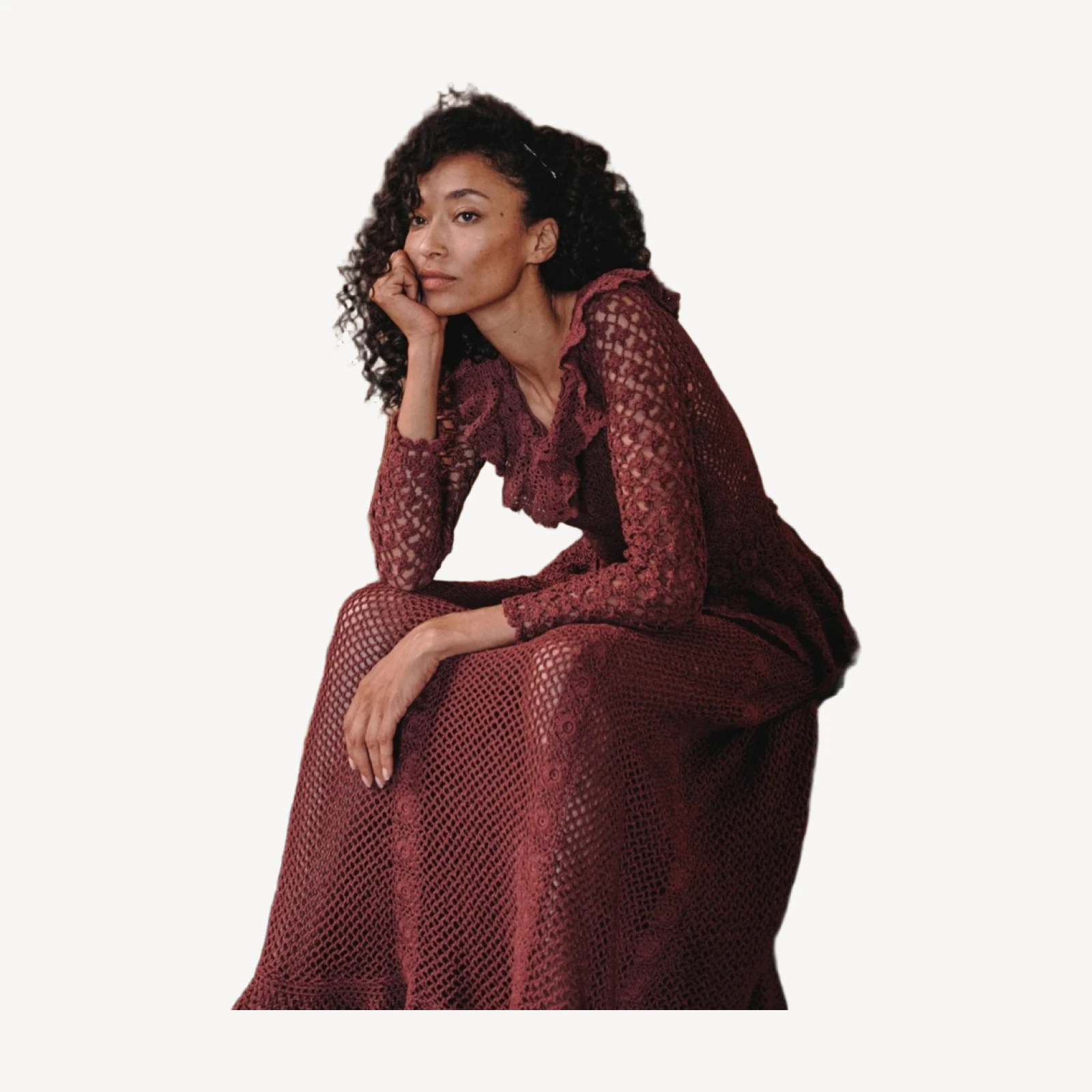 NORÈNE DRESS -- VIEUX ROSE