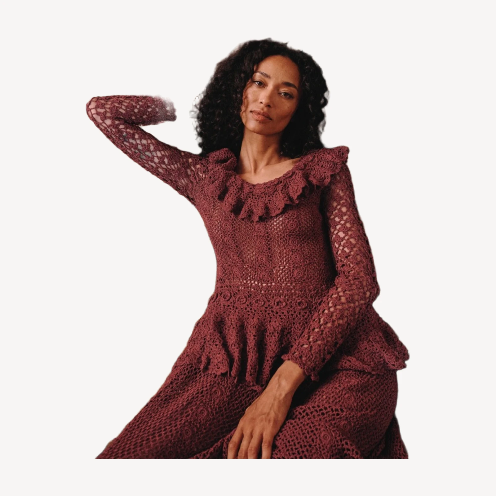 NORÈNE DRESS -- VIEUX ROSE