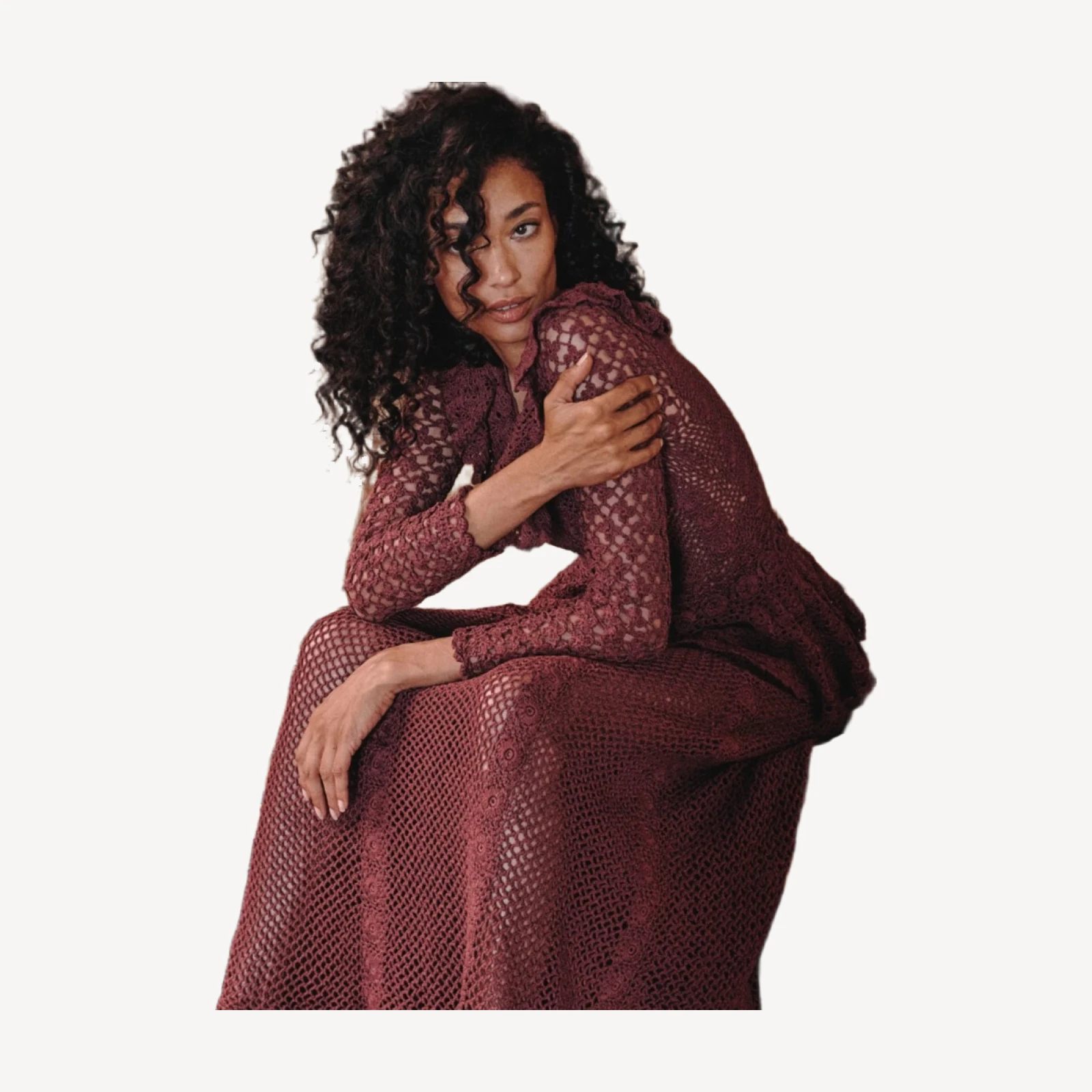 NORÈNE DRESS -- VIEUX ROSE