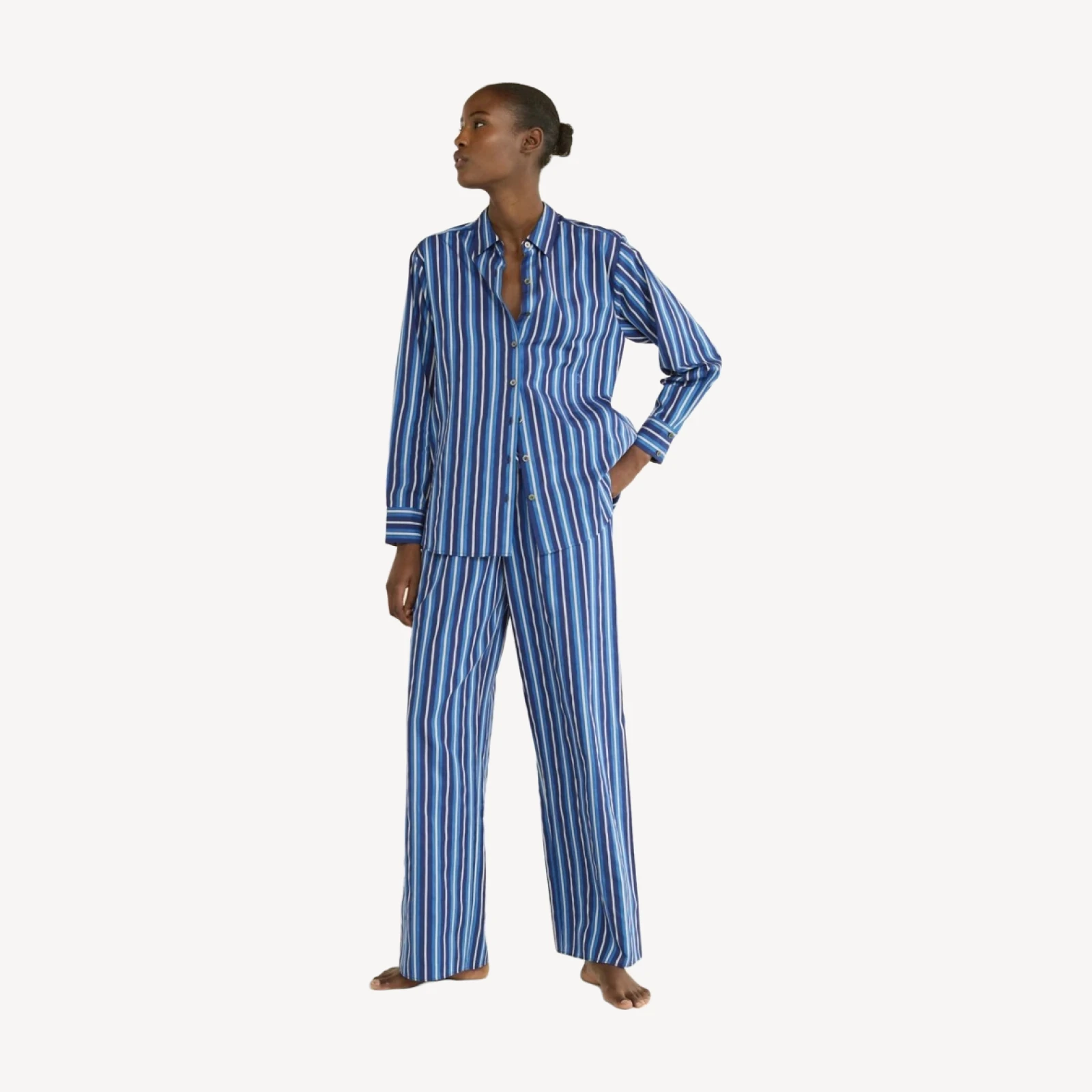 LAVONA DRAWSTRING PANT -- MARCEAU STRIPE