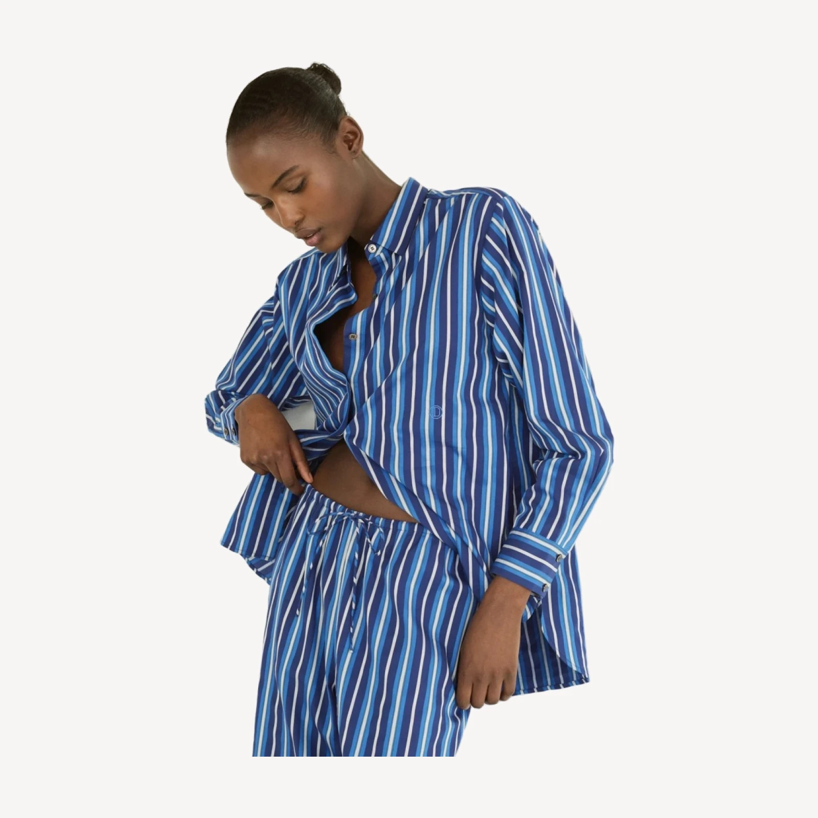 LAVONA DRAWSTRING PANT -- MARCEAU STRIPE