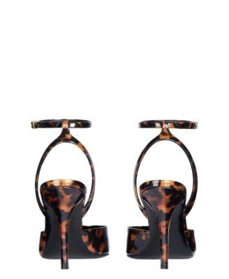 Balmain Women's Printed Patent Leather Strappy Courts