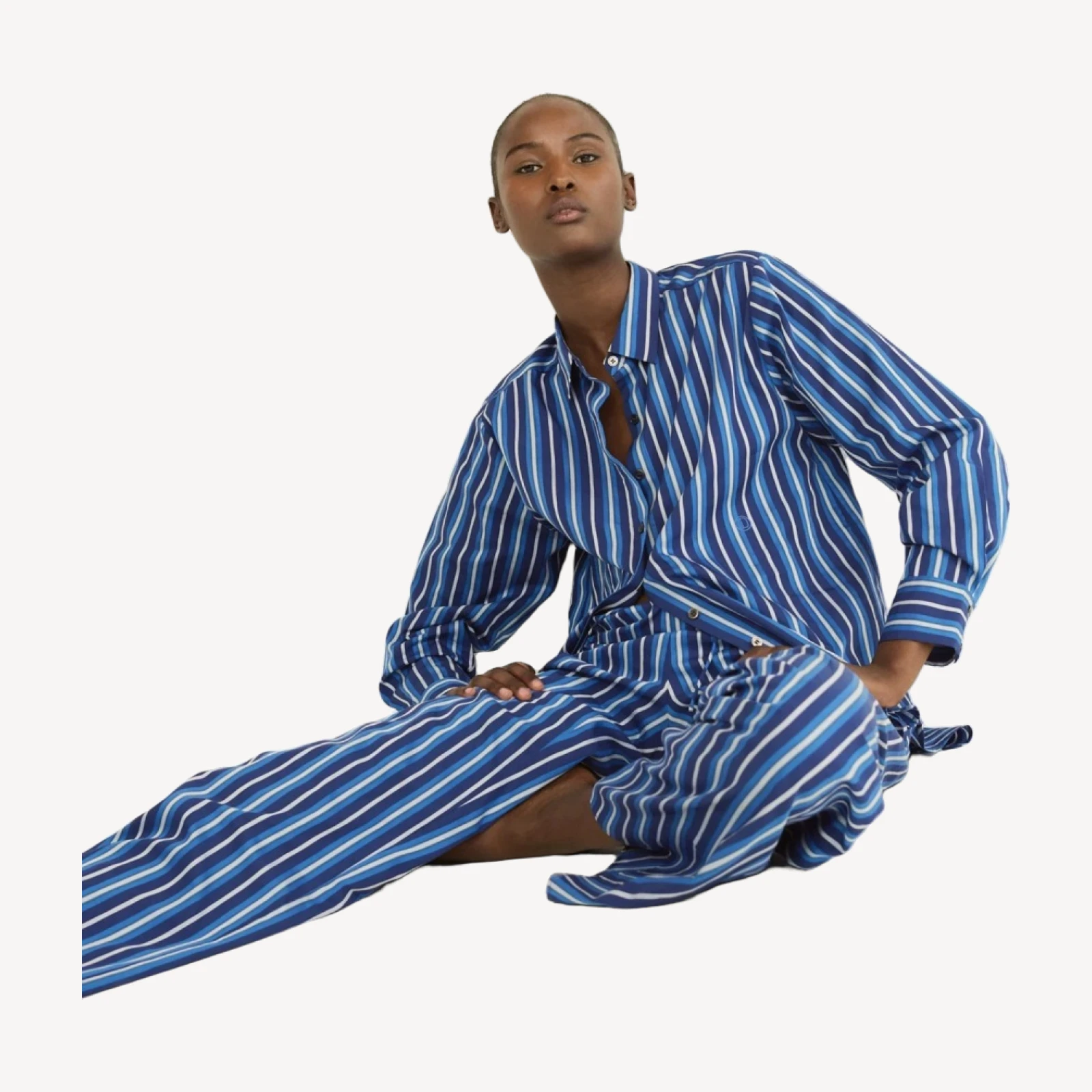 LAVONA DRAWSTRING PANT -- MARCEAU STRIPE