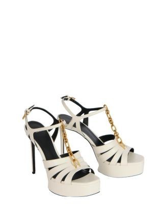 Balmain Women's Sync Platform Sandals in Smooth Leather