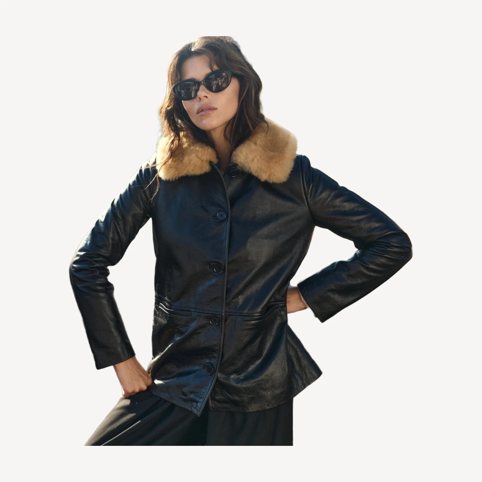 SEVILLE LEATHER JACKET -- BLACK