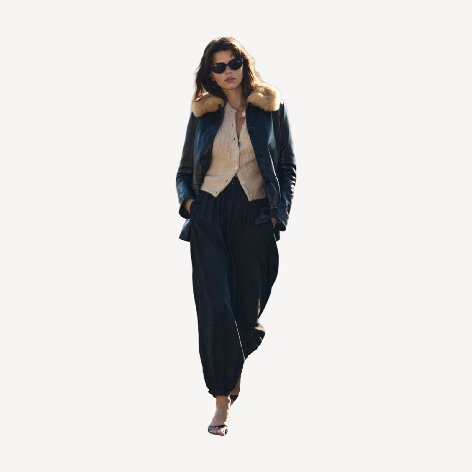 SEVILLE LEATHER JACKET -- BLACK