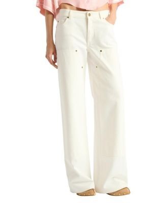 Balmain Loose-Fit Denim Jeans in White