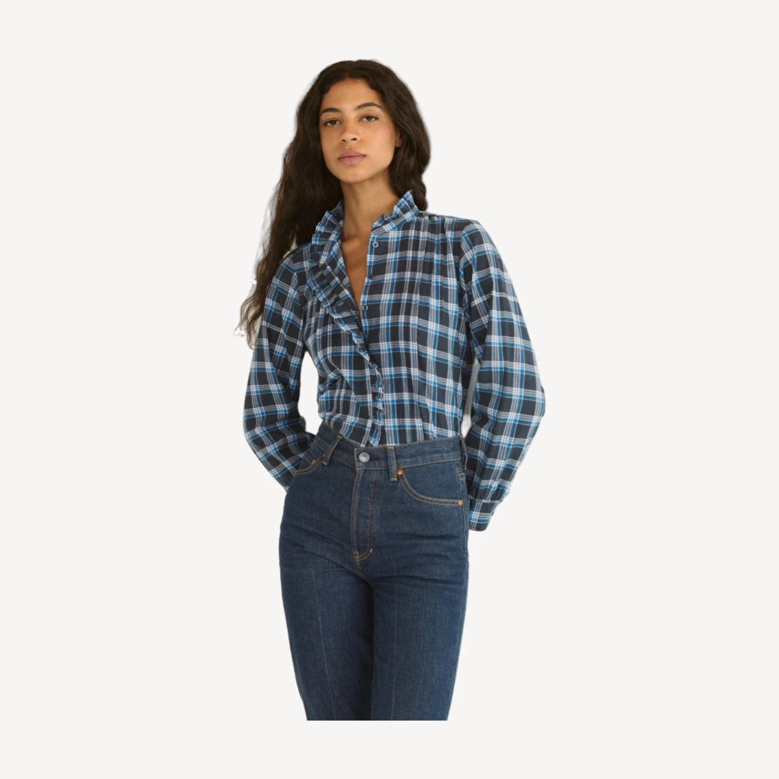 BARRETT TOP -- VALMONT PLAID