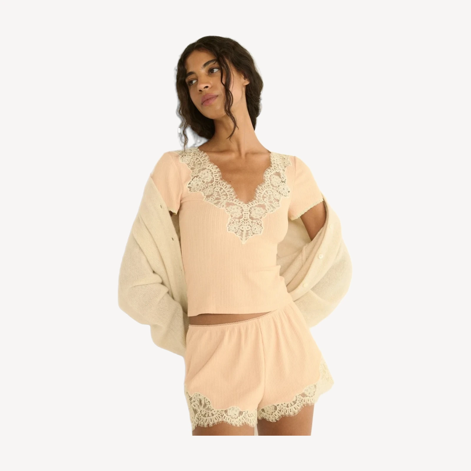 NALIA TEE -- LIGHT PEACH SORBET
