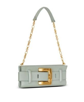 Balmain Anthem Calfskin Leather Clutch