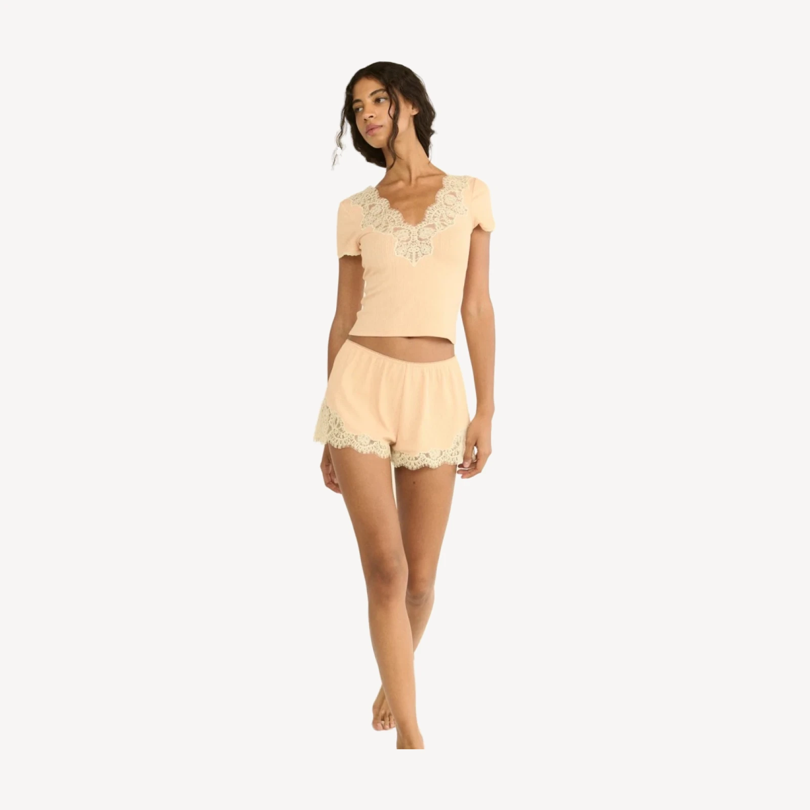 NALIA TEE -- LIGHT PEACH SORBET
