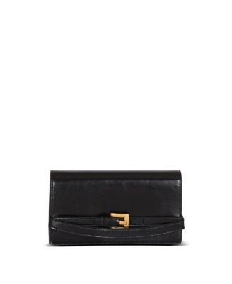 Balmain Shuffle Calfskin Wallet With Chain