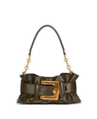 Balmain Mini Anthem Shoulder Bag in Calfskin Leather