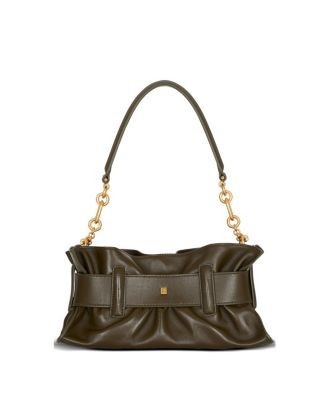 Balmain Mini Anthem Shoulder Bag in Calfskin Leather