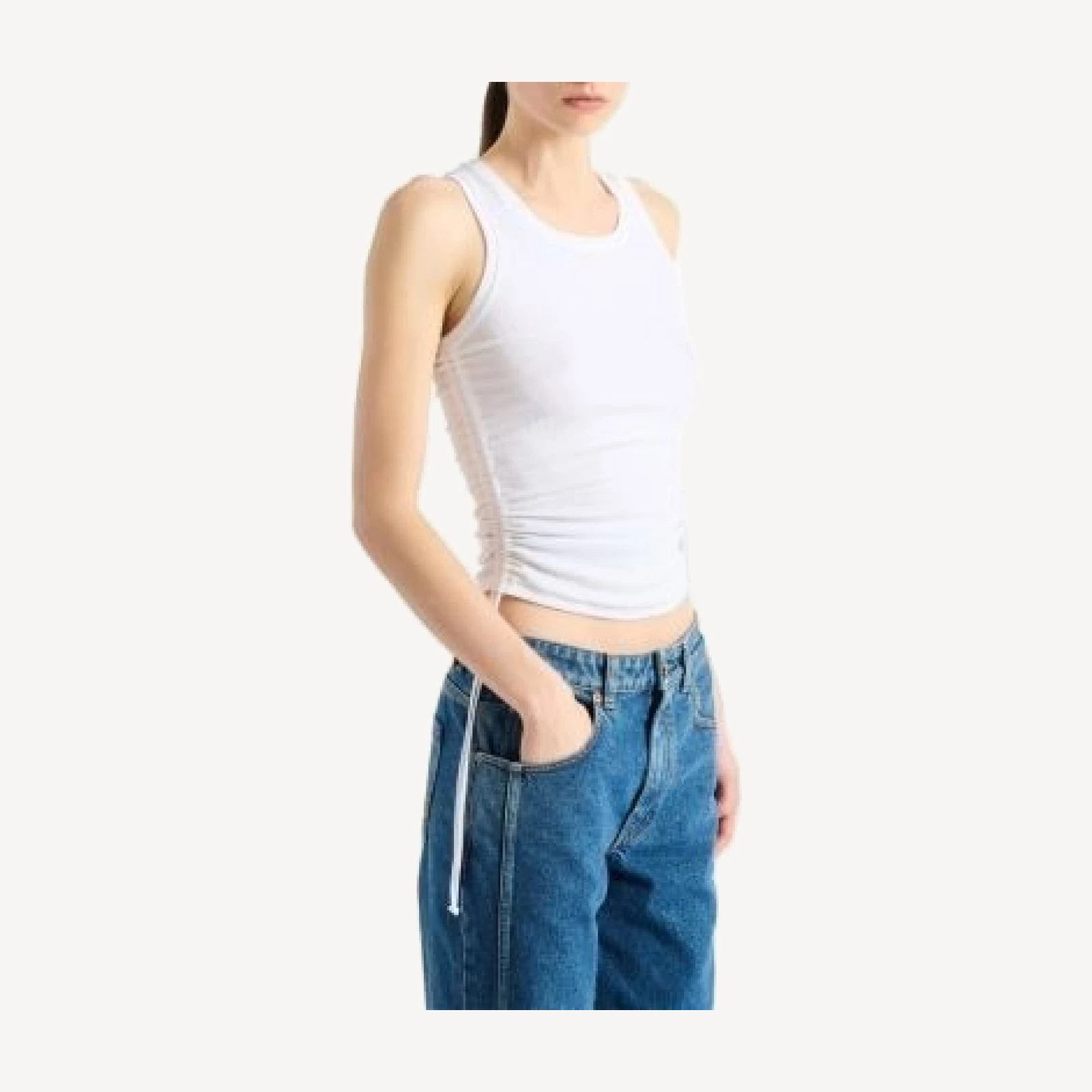 Balmain Draped Tank Top
