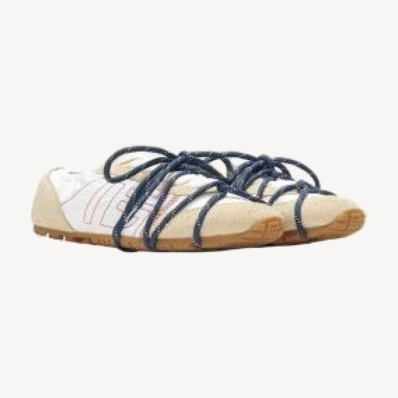 Balmain Women's Racer 45 Trainers in Nylon and Suede