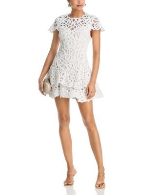 Simkhai Lina Lace Guipure Mini Dress
