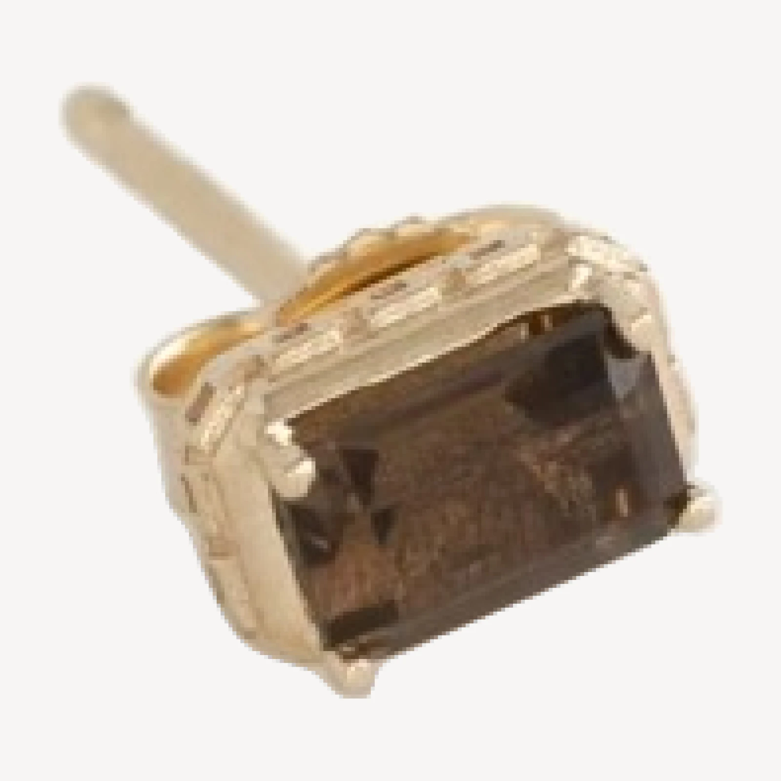 14Kt Gold Smoky Quartz Earring