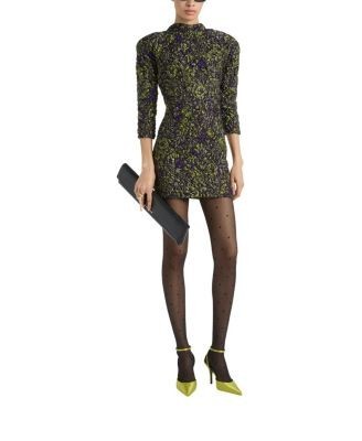 Balmain Cloque Jacquard Dress