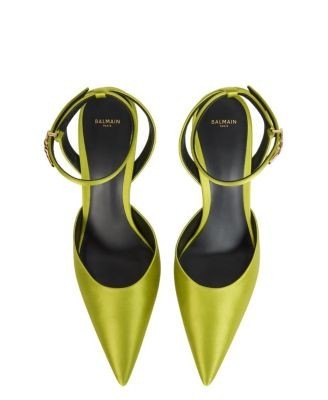 Balmain Women's Satin Strappy Courts