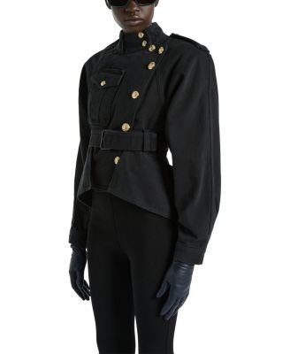 Balmain Denim Peplum Jacket