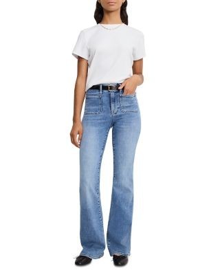 Good American Good Legs Flare Jeans in Indigo1149