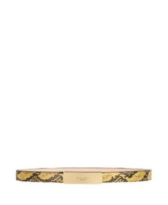 Balmain Belt in Python-Effect Leather