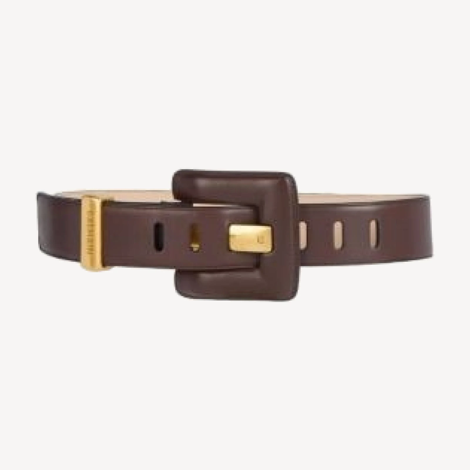Balmain Anthem Large Smooth Leather Belt