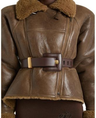 Balmain Anthem Large Smooth Leather Belt