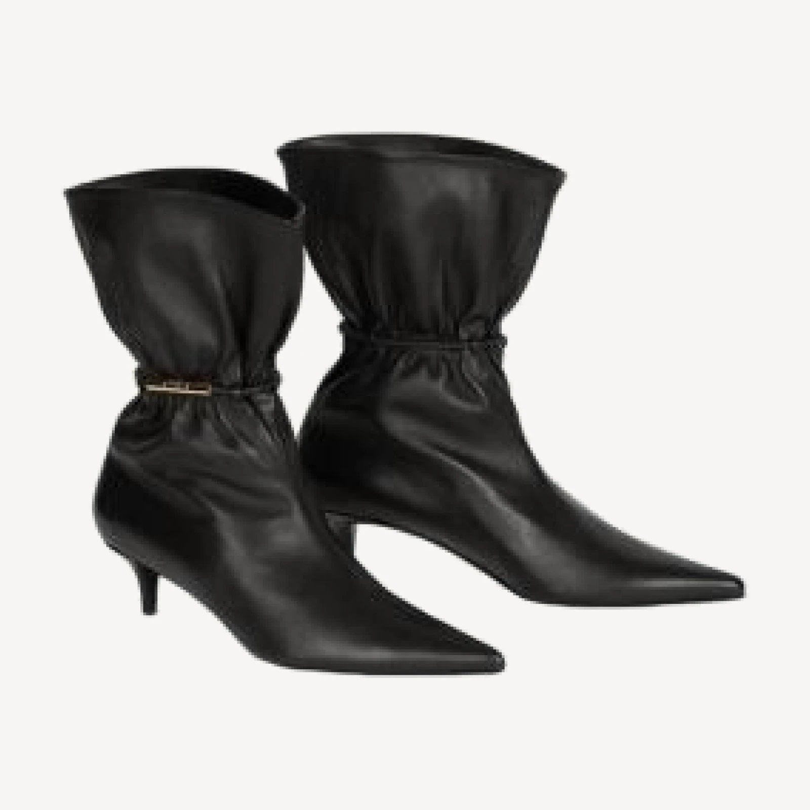 Balmain Women's Sphynx Smooth Leather Ankle Boots