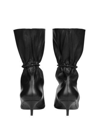 Balmain Women's Sphynx Smooth Leather Ankle Boots