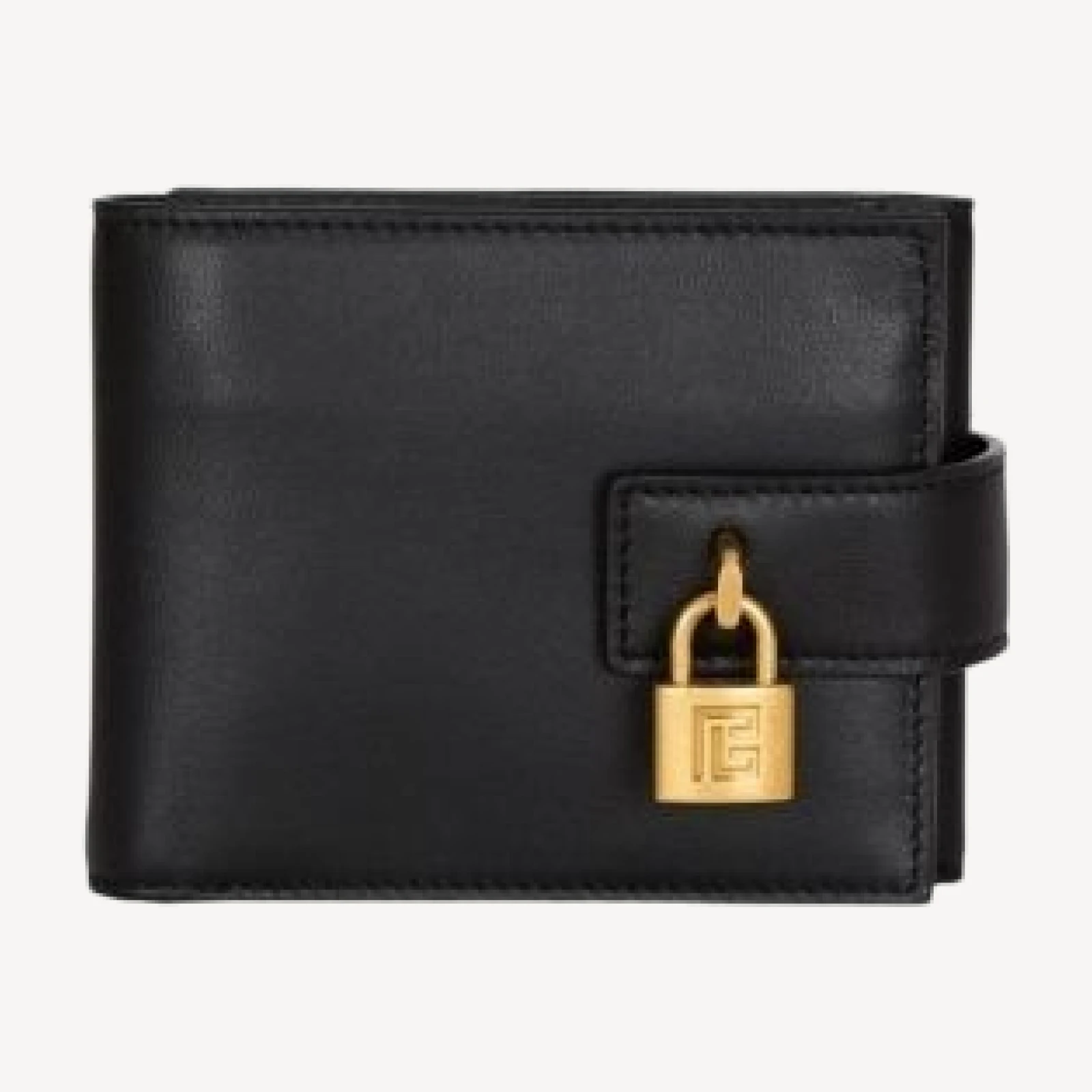 Balmain Pulse Trifold Smooth Leather Wallet