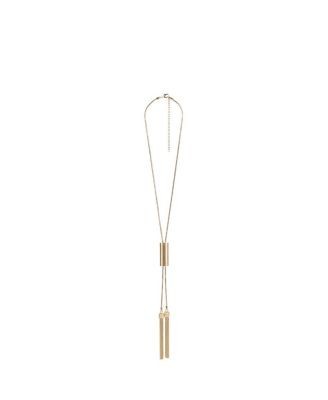 Balmain Long Brass Tassel Necklace