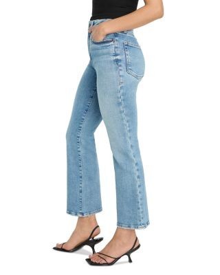 Good American Soft Tech Good Legs Crop Mini Boot Jeans in Indigo1214